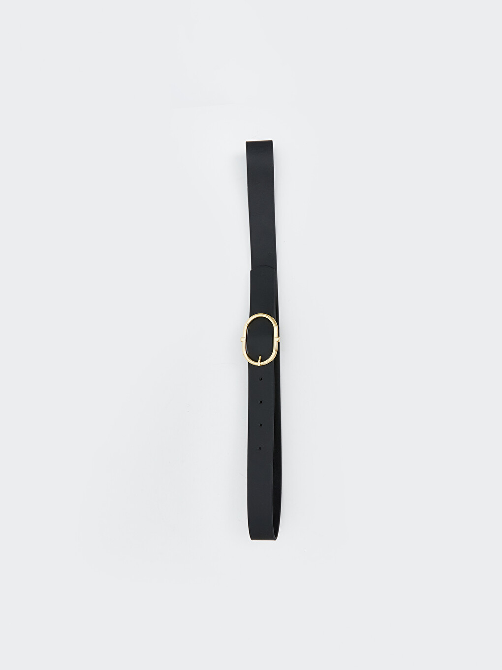 Siyah Deri Görünümlü Kadın Kemer-3