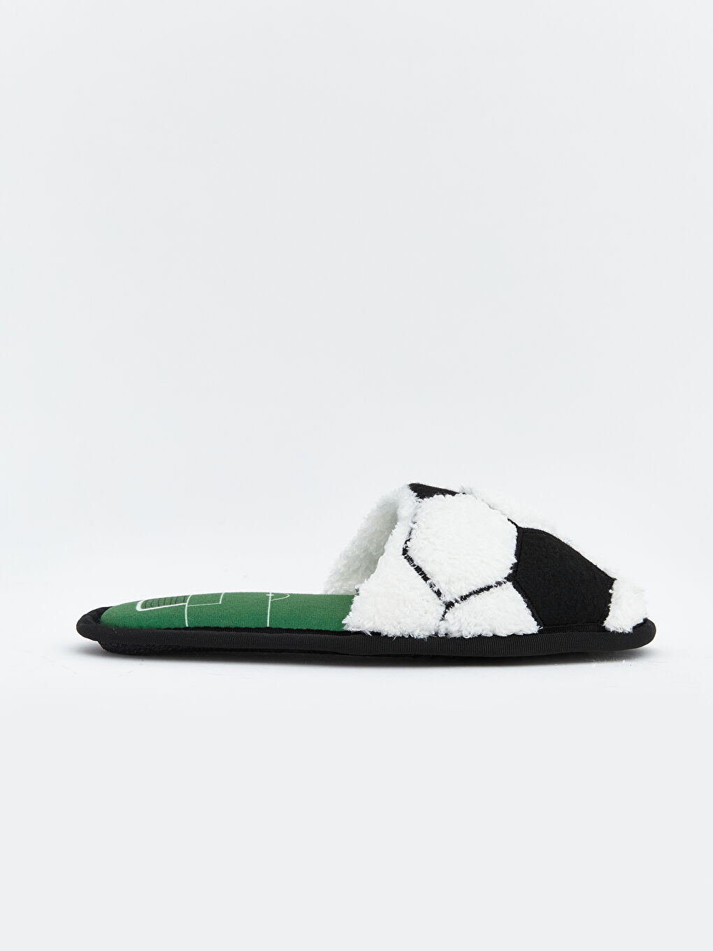 Karışık Futbol Topu Figürlü Erkek Çocuk Pelüş Ev Terliği-1