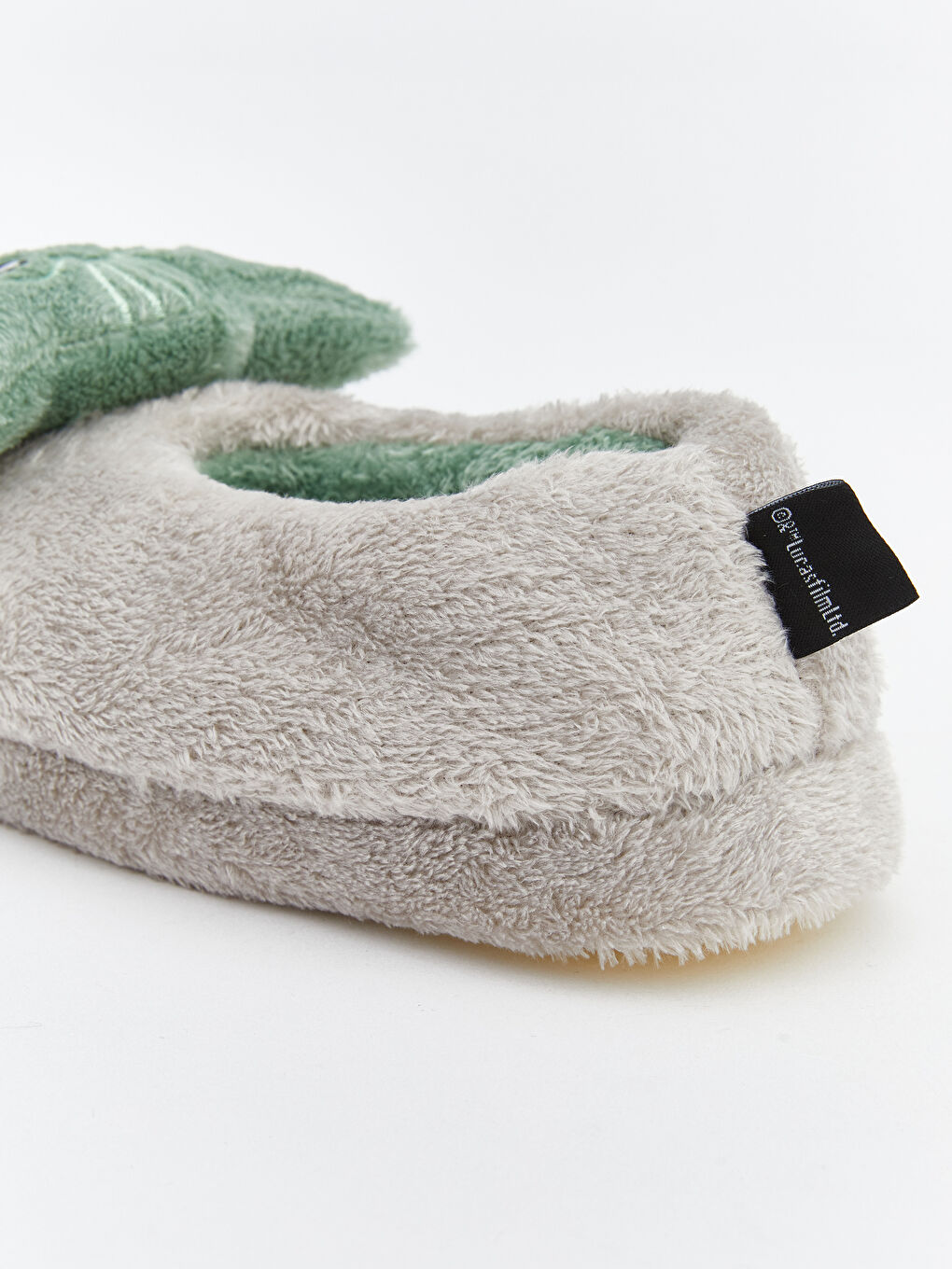 Gri Star Wars Figürlü Pelüş Erkek Çocuk Panduf-4