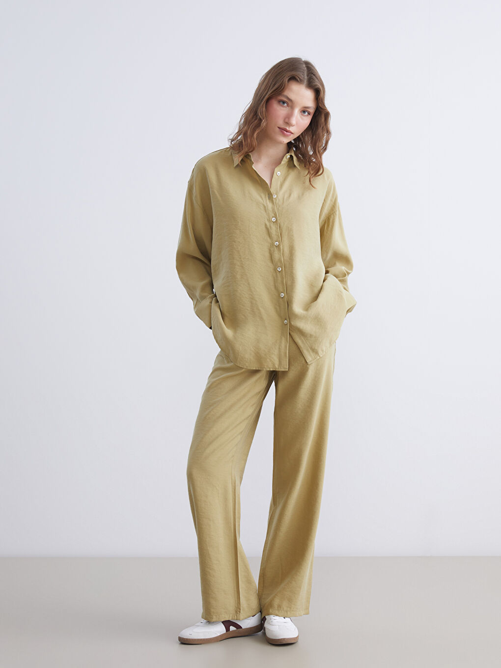 Oversize Modal Blend Women's Shirt-1