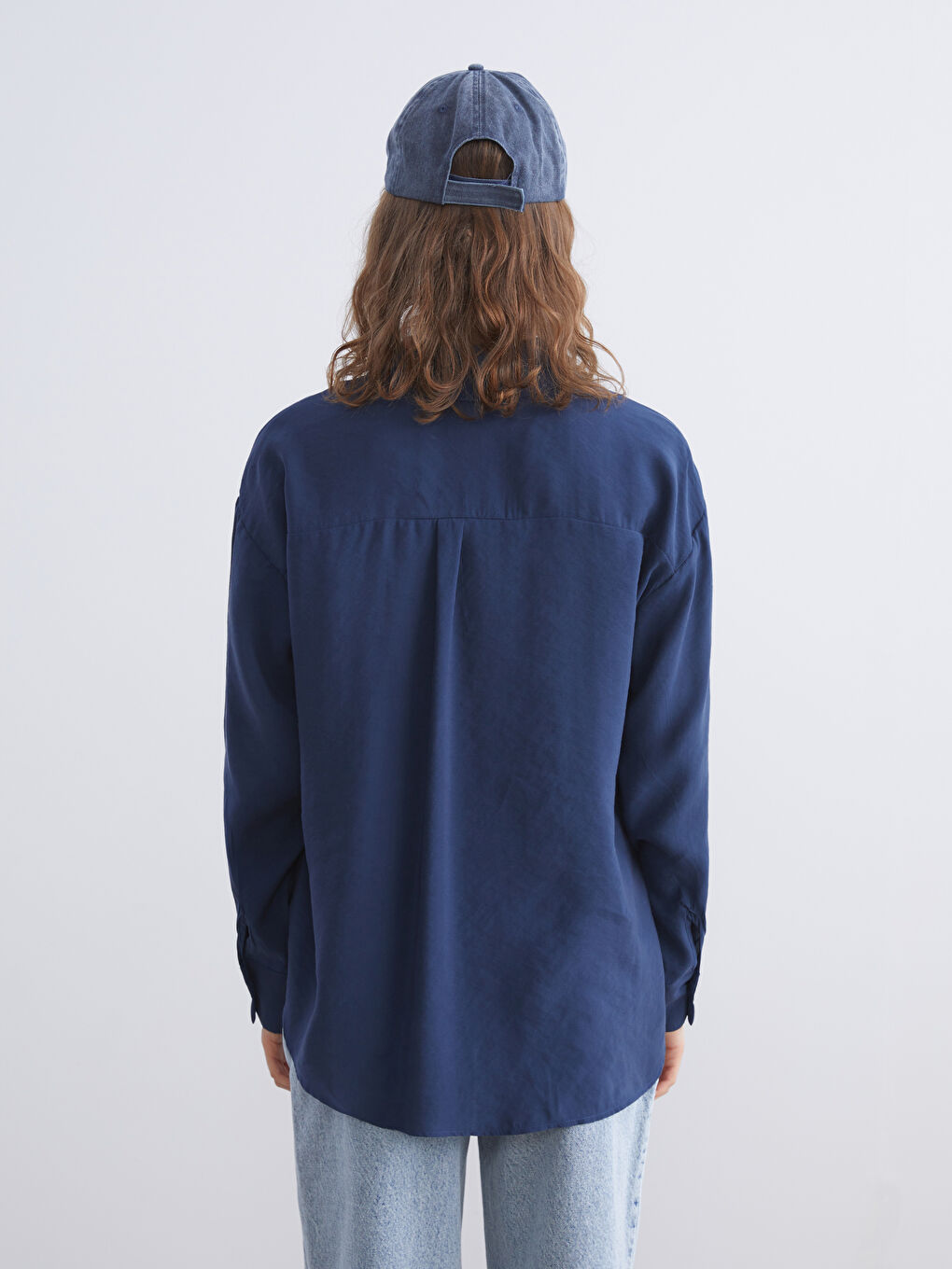 Oversize Modal Blend Women's Shirt-3