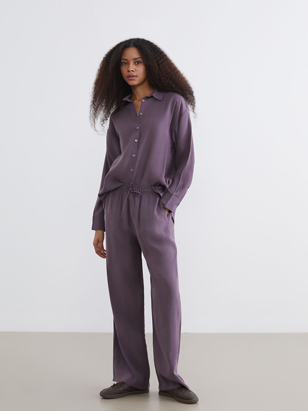 Oversize Modal Blend Women's Shirt-1