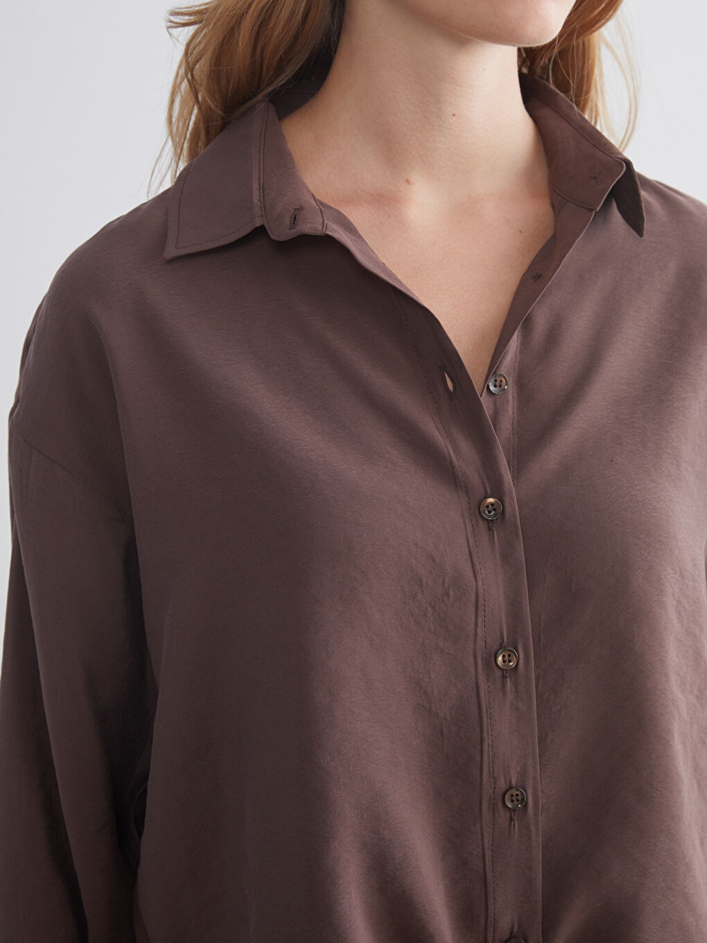 Oversize Modal Blend Women's Shirt-2