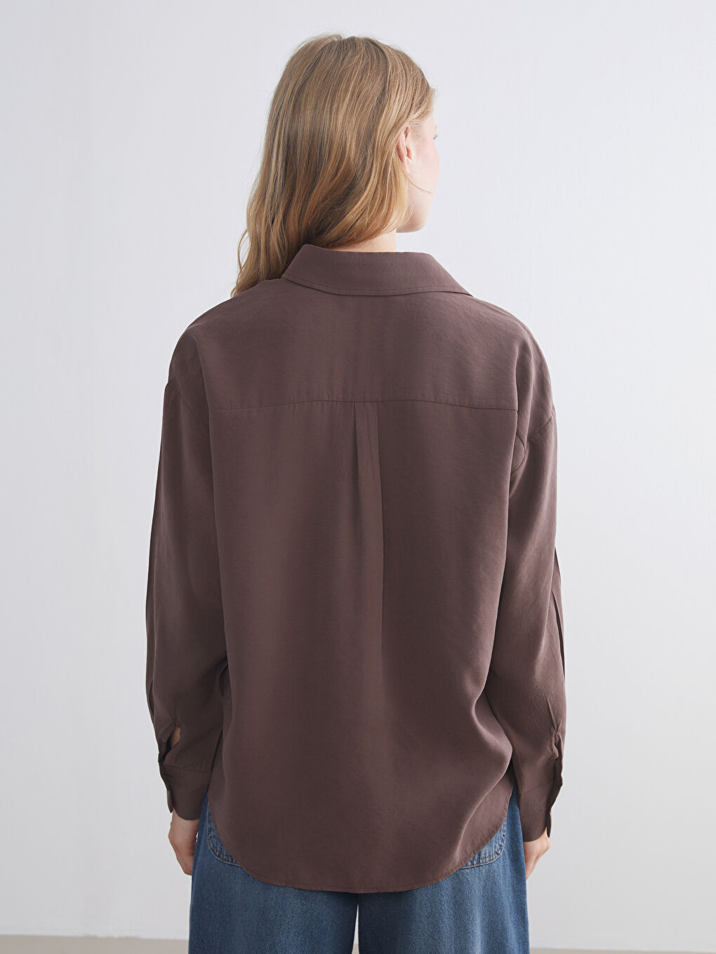 Oversize Modal Blend Women's Shirt-3