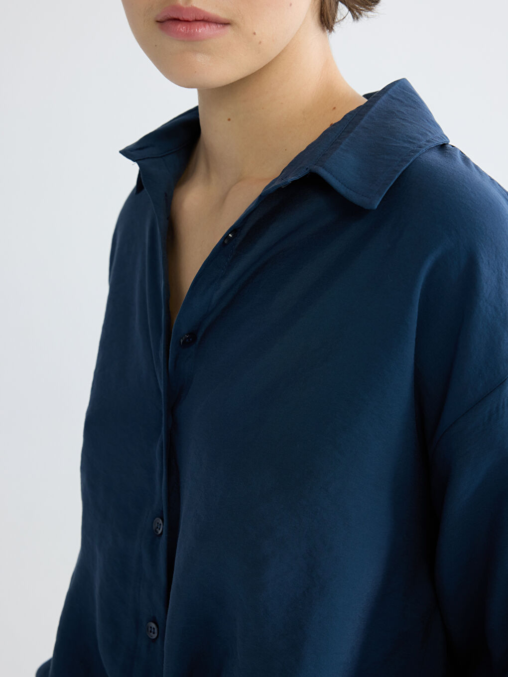 Oversize Modal Blend Women's Shirt-4