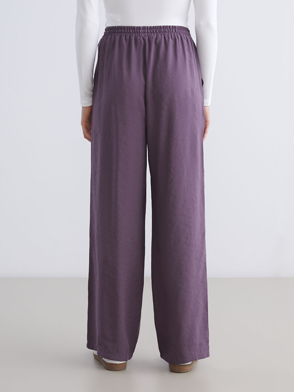 Elasticated Waist Modal Blend Women's Trousers-3