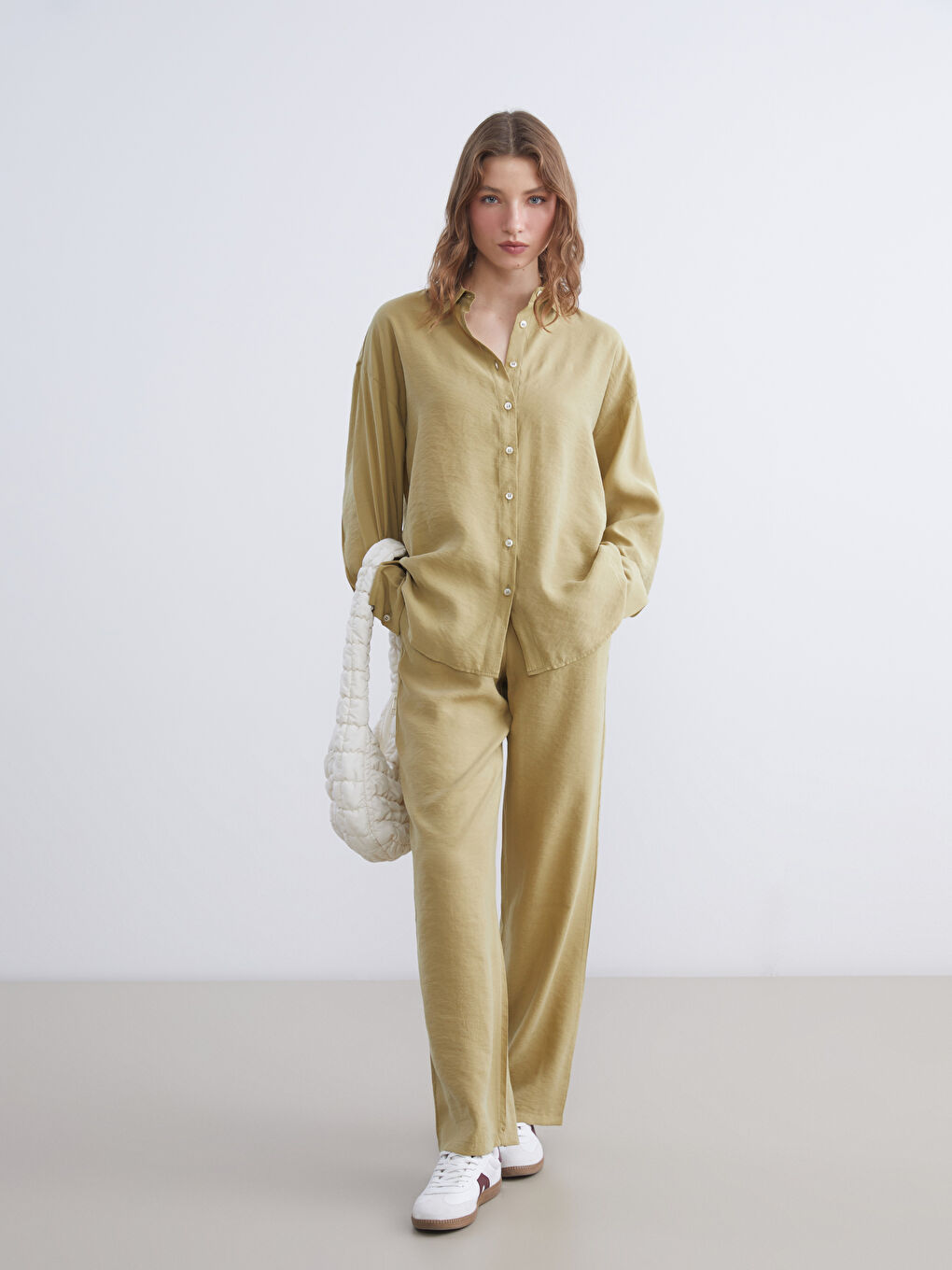 Elasticated Waist Modal Blend Women's Trousers