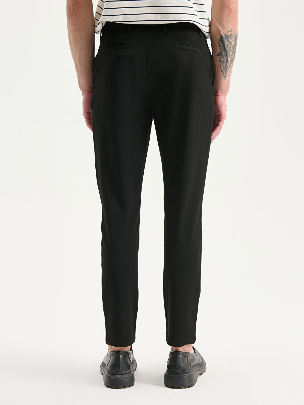 Slim Fit Dobby Fabric Men's Trousers-3