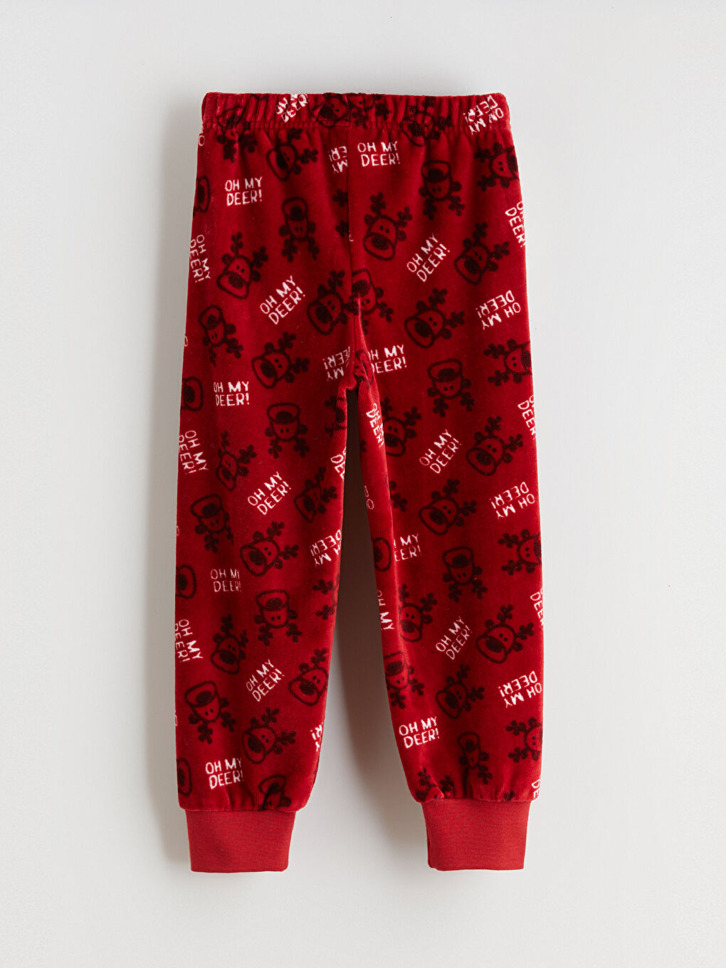 Ekru Bisiklet Yaka Yılbaşı Temalı Erkek Çocuk Pijama Takımı-6