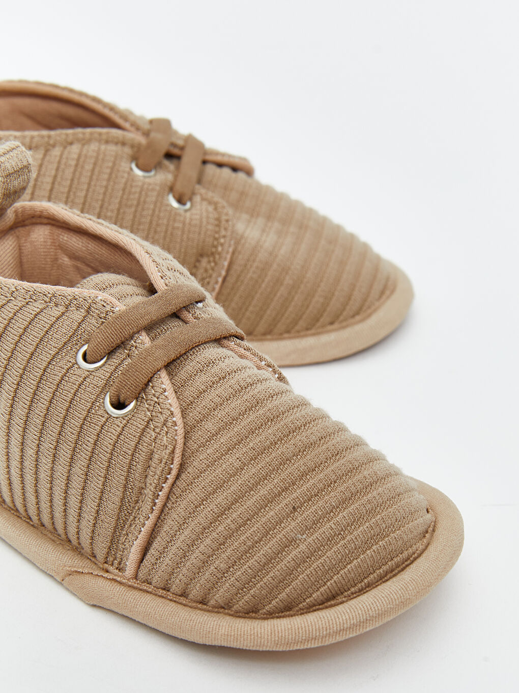 Kahverengi Bağcıklı Erkek Bebek Yürüme Öncesi Ayakkabı-2