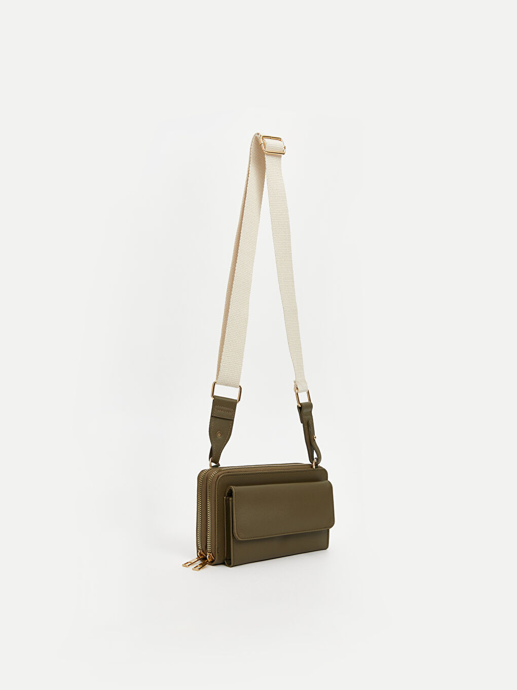 Haki Ayarlanabilir Askılı Kadın Omuz Çantası-1