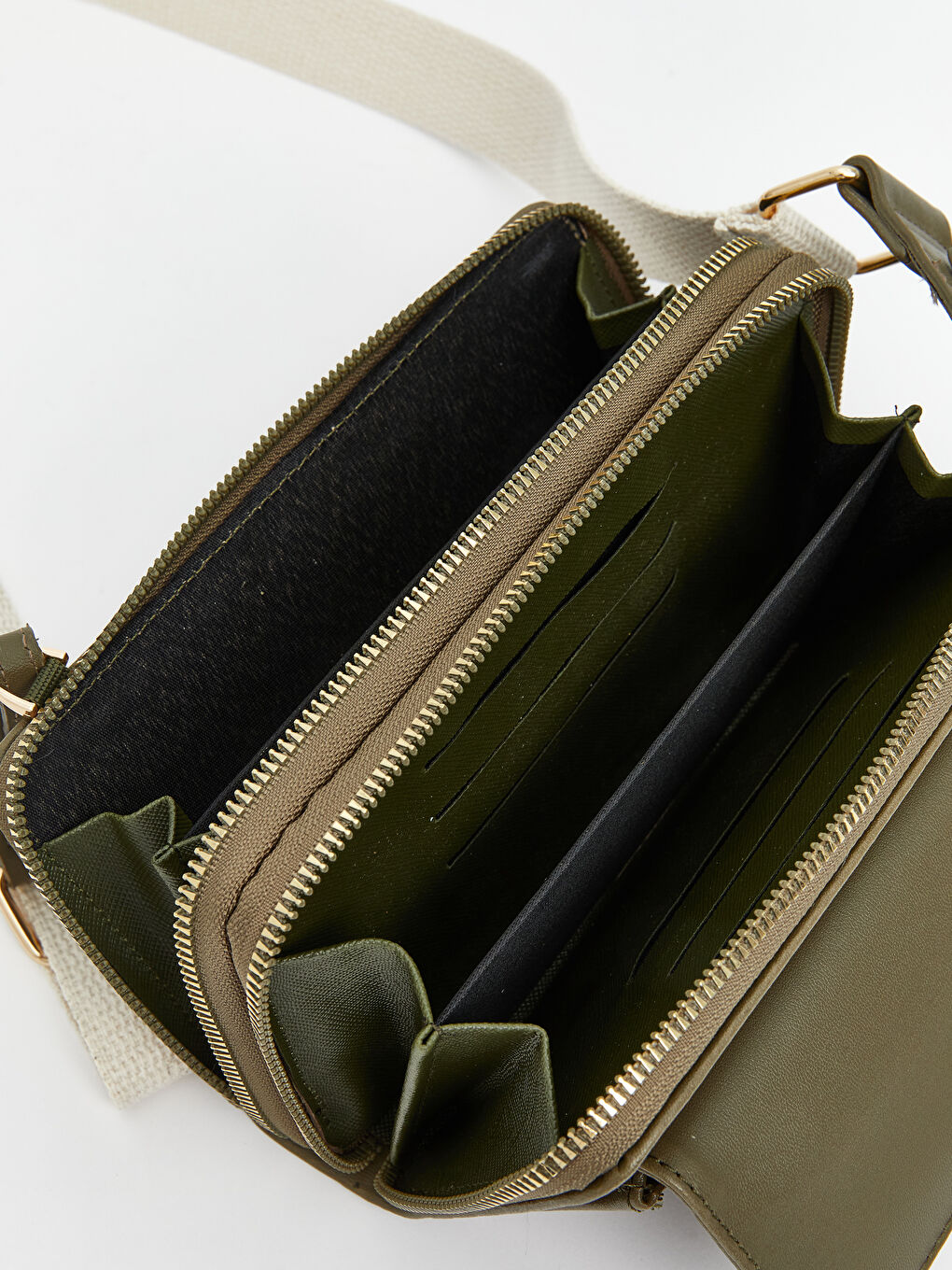 Haki Ayarlanabilir Askılı Kadın Omuz Çantası-3