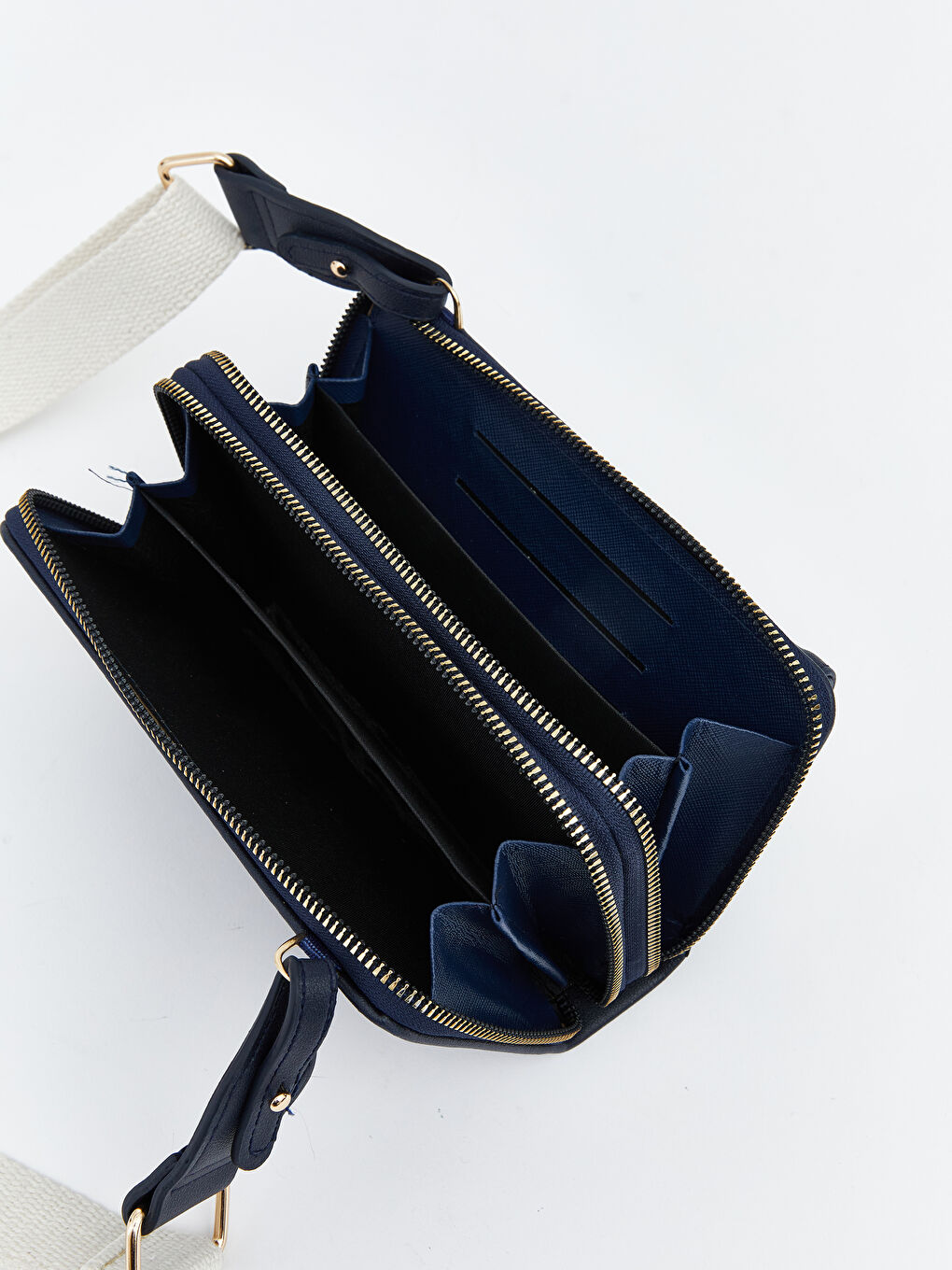 Lacivert Ayarlanabilir Askılı Kadın Omuz Çantası-2