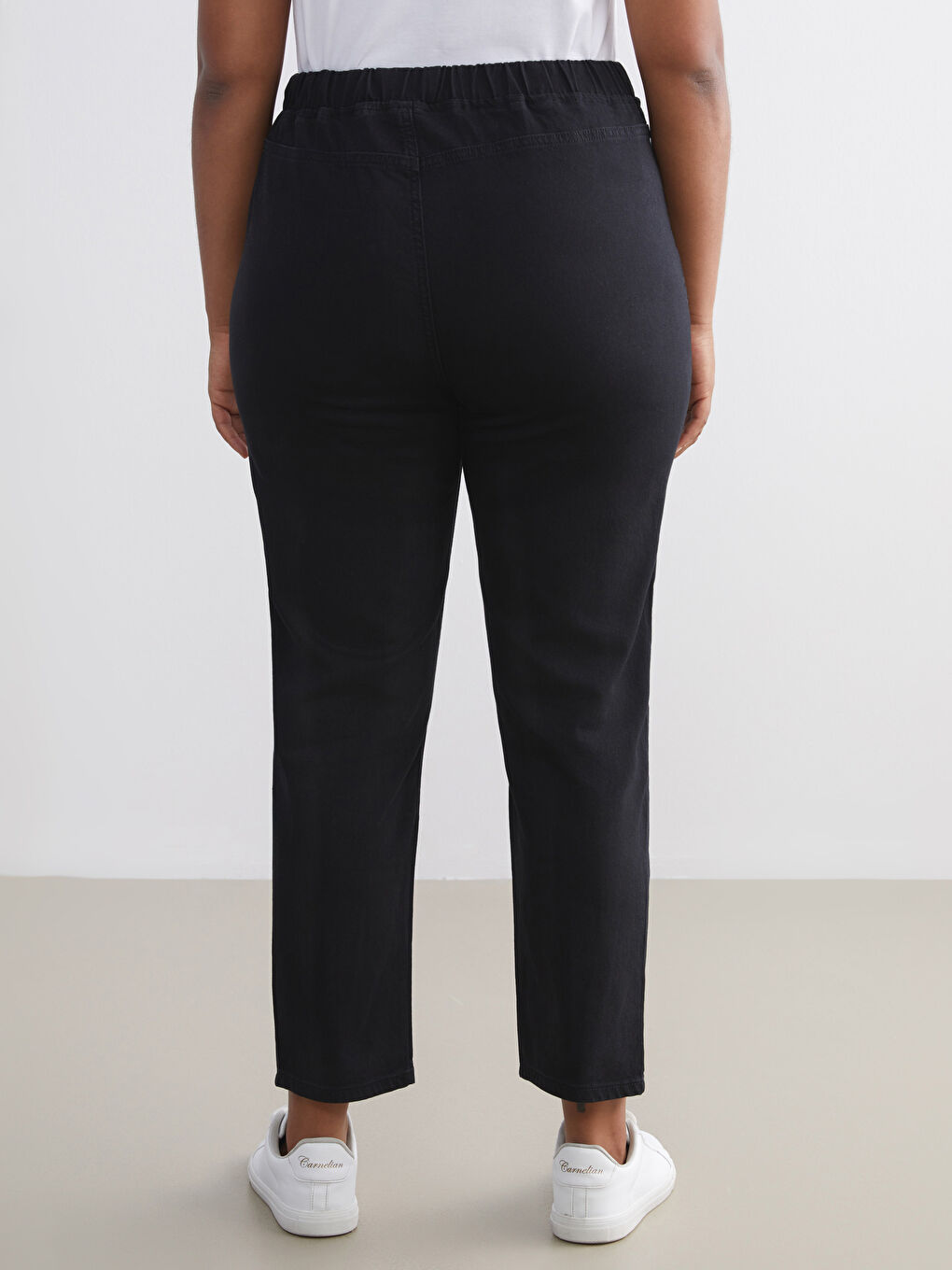Siyah Carrot Fit Kadın Jean Pantolon-3