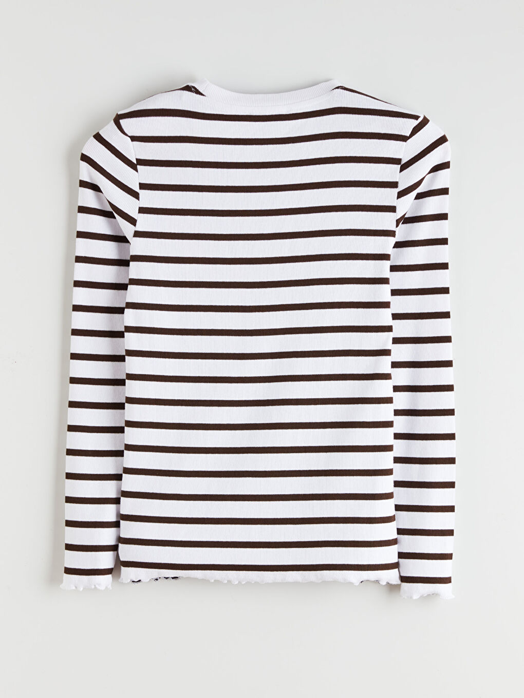 Crew Neck Striped Women's T-Shirt-5