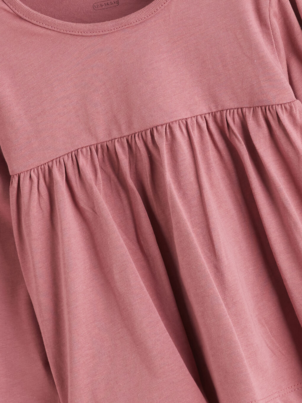 Pembe Bisiklet Yaka Kız Bebek Bluz-2