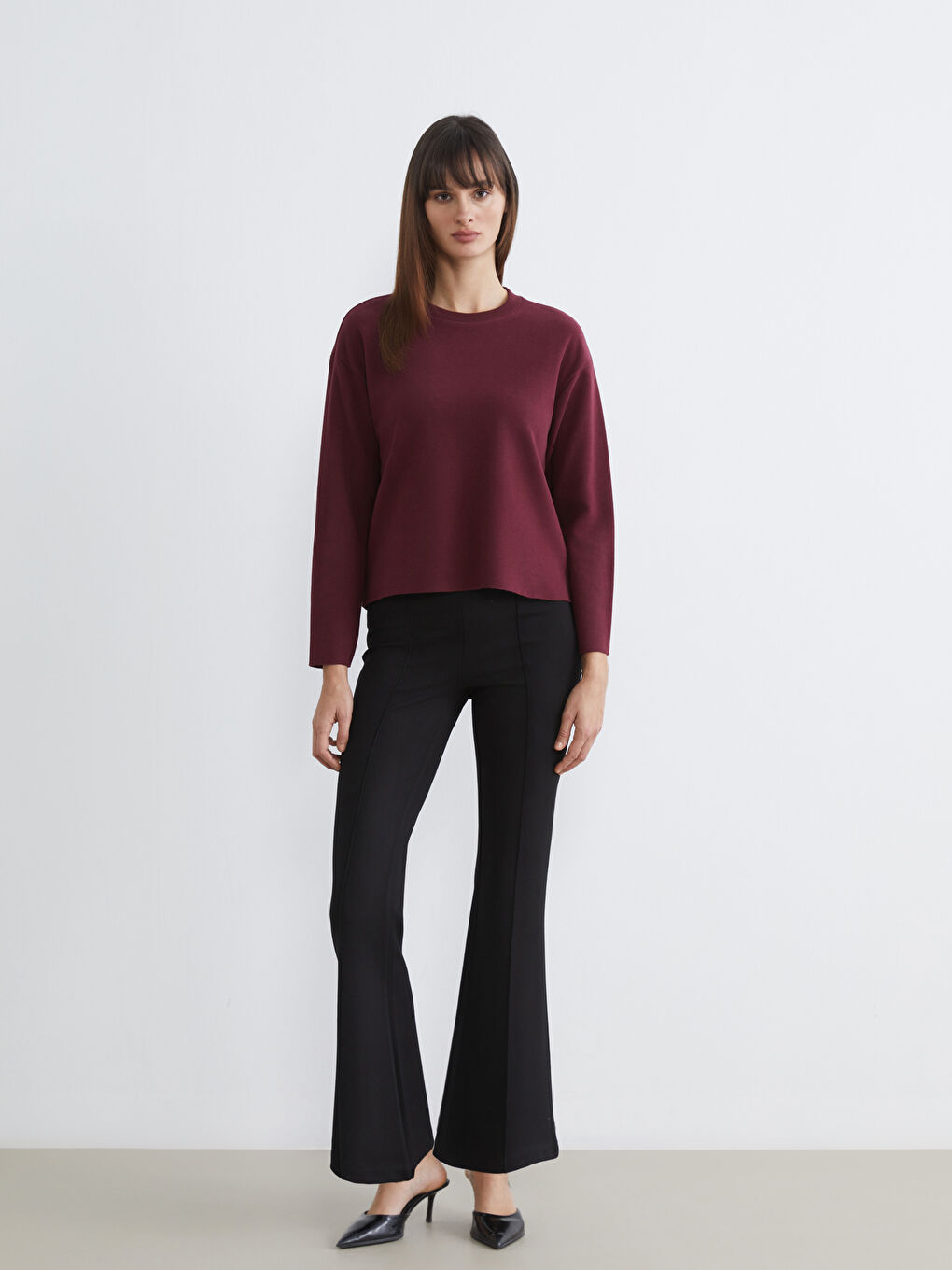 Crew Neck Women's Sweatshirt-1