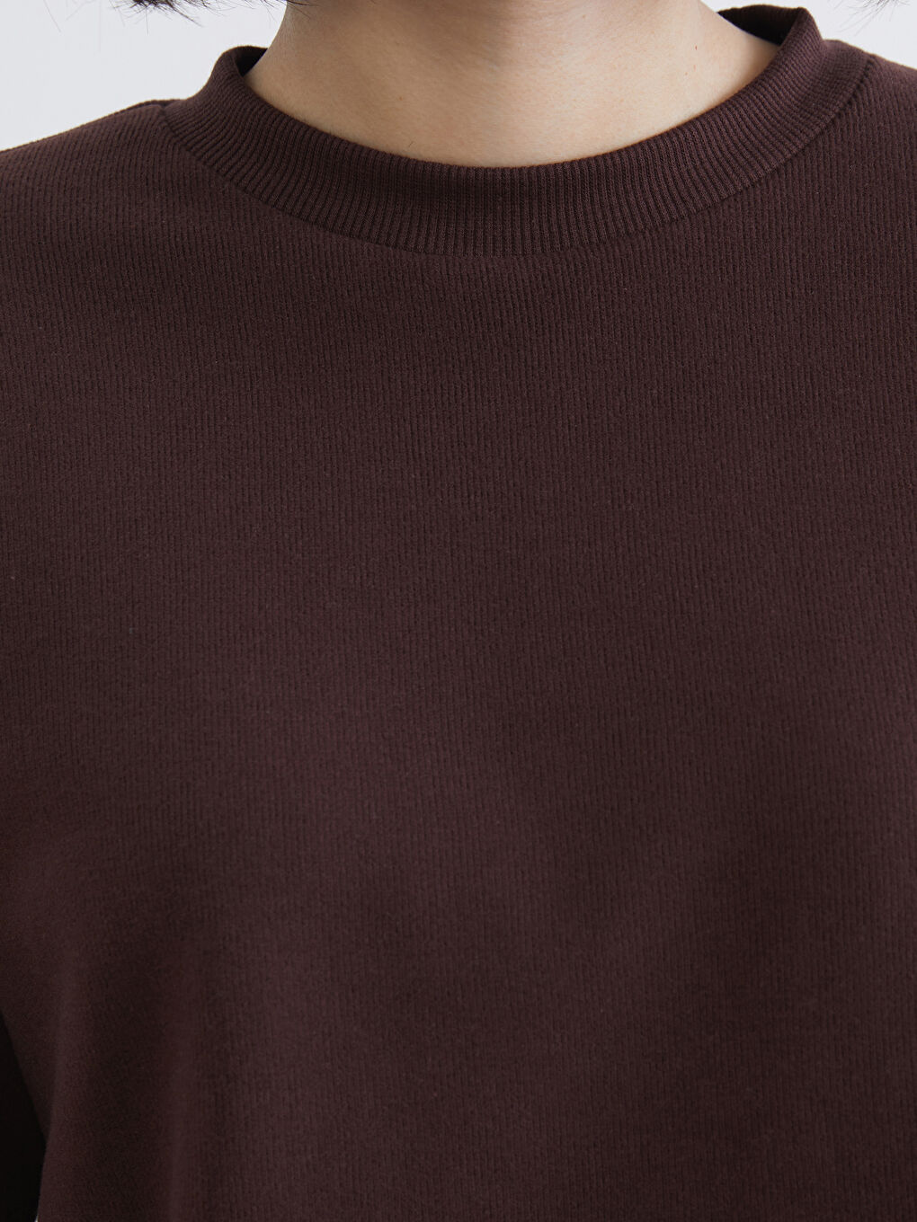 Crew Neck Women's Sweatshirt-2