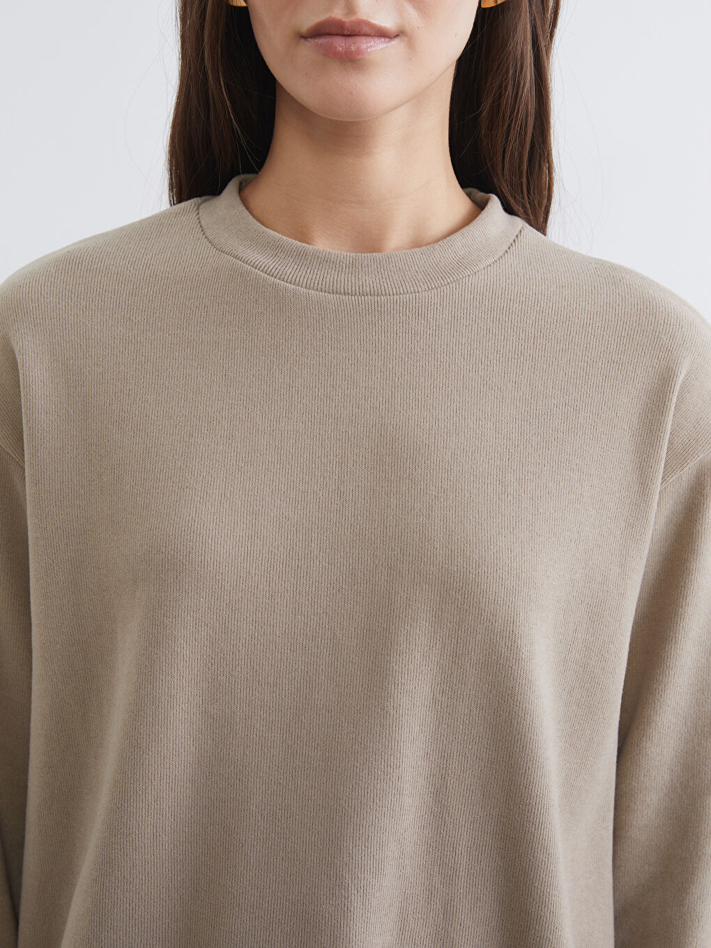 Crew Neck Women's Sweatshirt-2