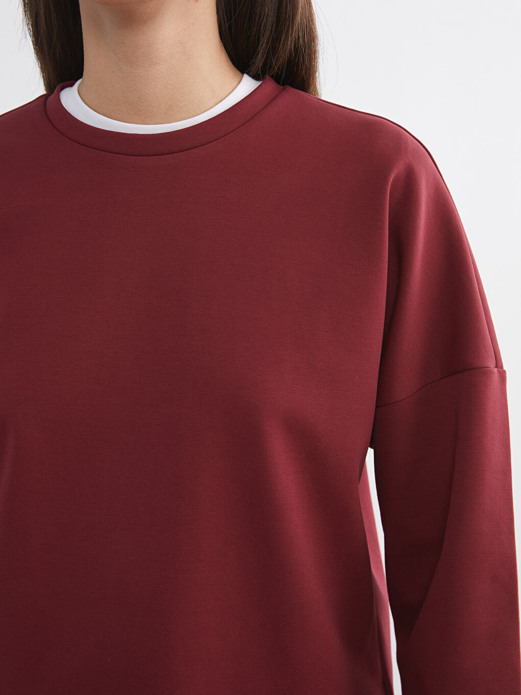 әйелдерге арналған свитшот дөңгелек жағалы-5