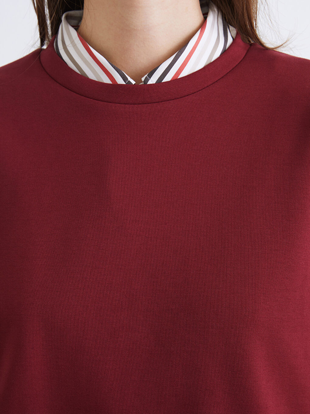 әйелдерге арналған свитшот дөңгелек жағалы-4