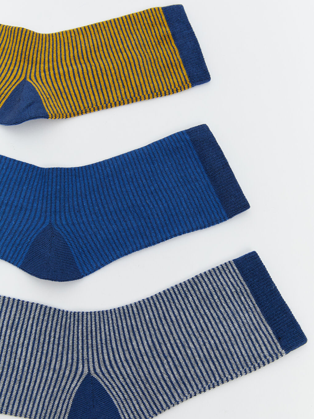 LCW ECO Striped Boys' Ankle Socks 3-Pack -W5JD34Z4-GB7