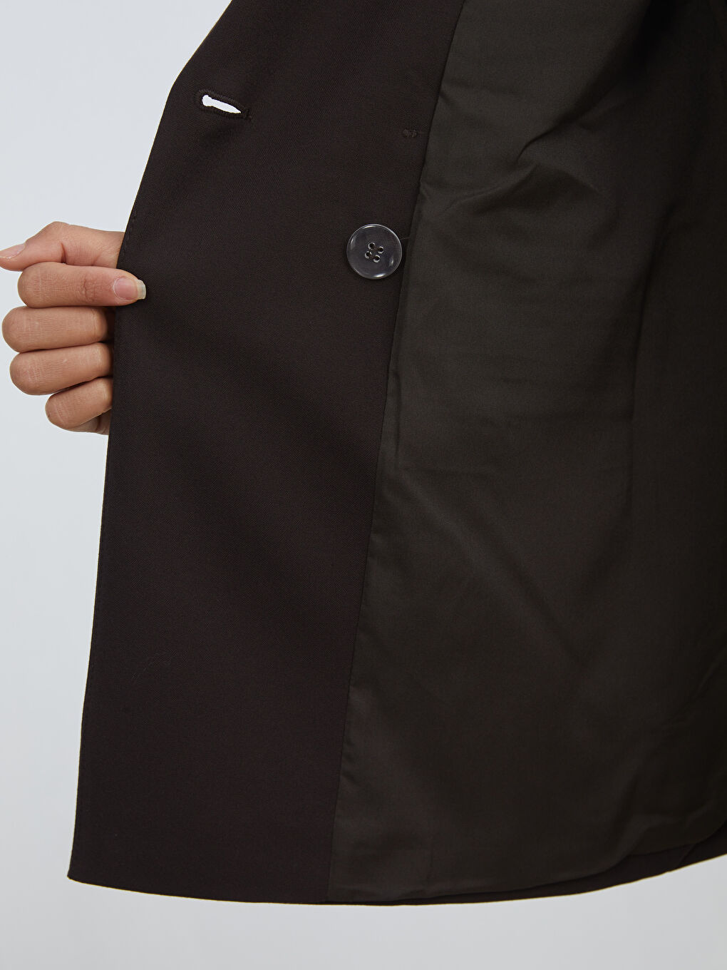 Kahverengi Kadın Blazer Ceket-6