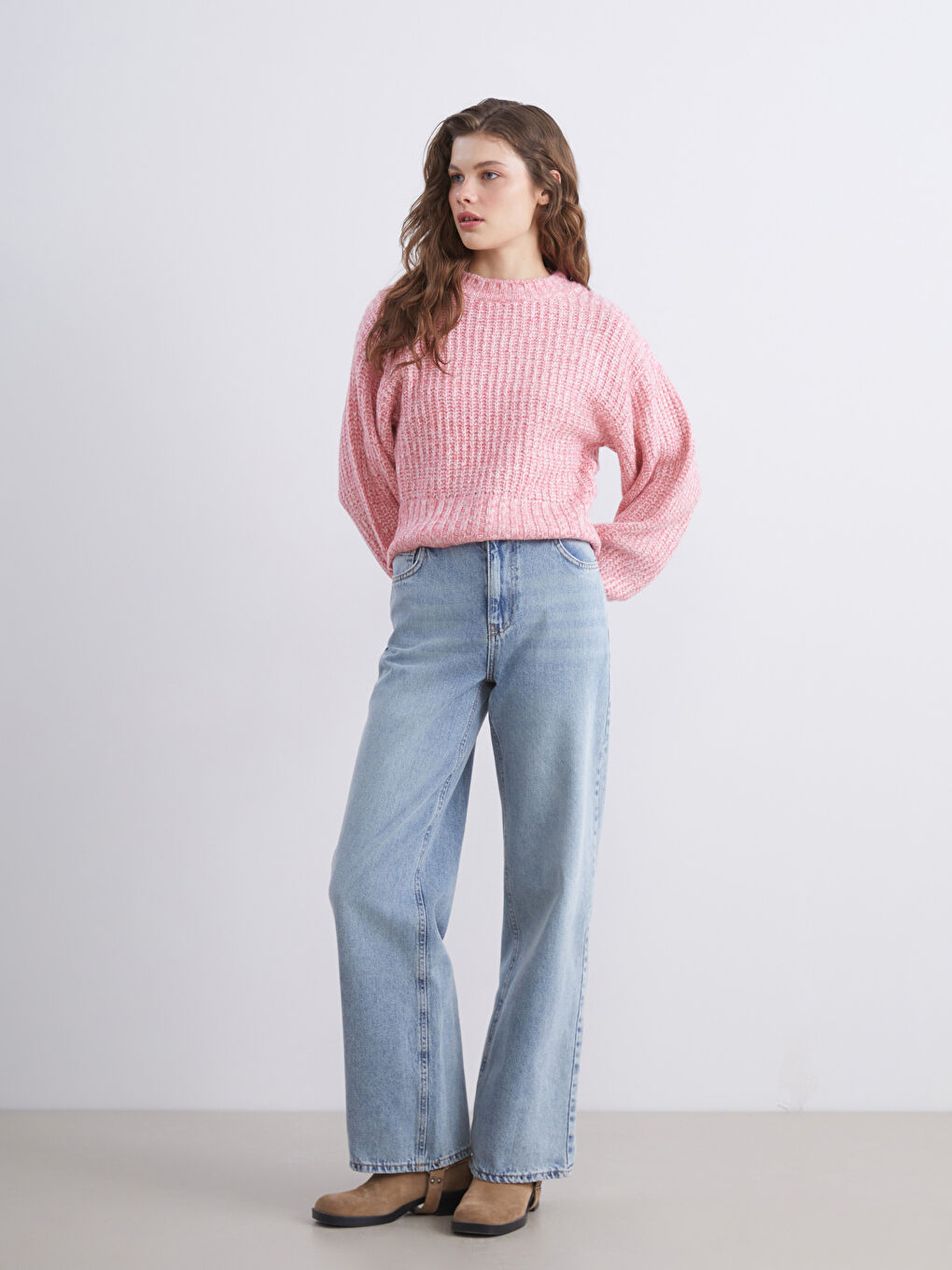 Mavi Wideleg Kadın Jean Pantolon