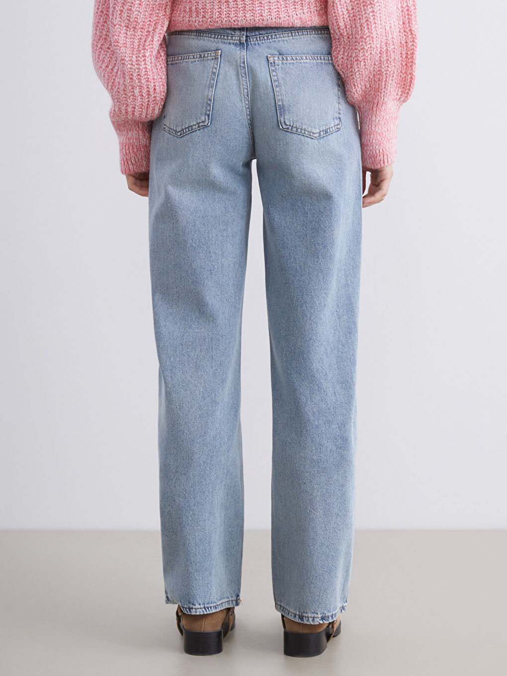 Mavi Wideleg Kadın Jean Pantolon-3