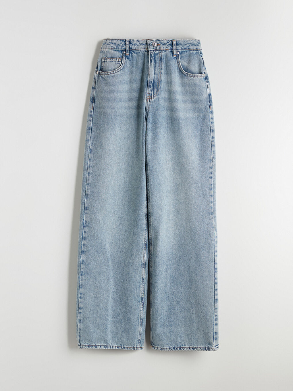 Mavi Wideleg Kadın Jean Pantolon-4