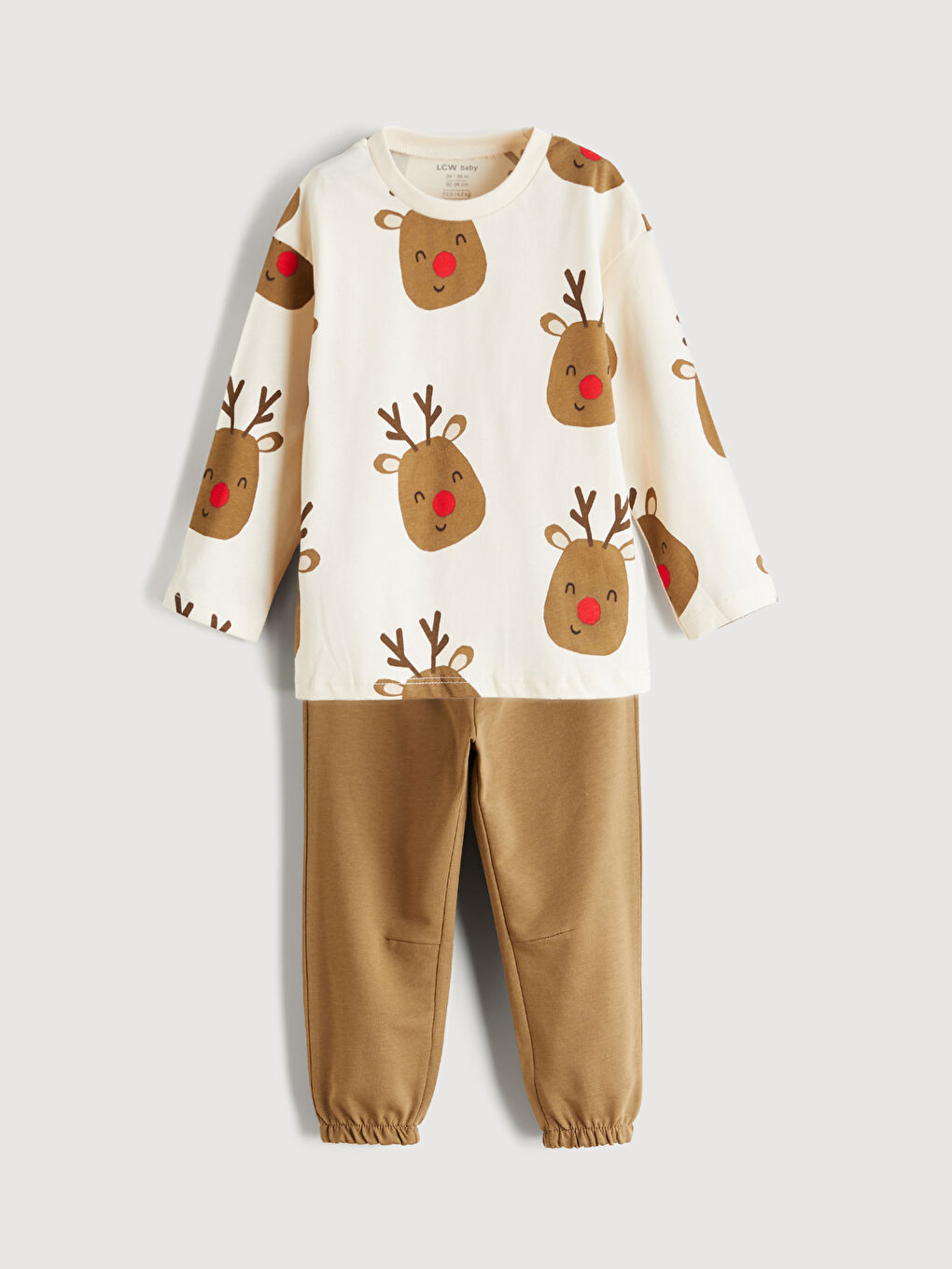 Crew Neck Baby Boys' Pyjama Set-1