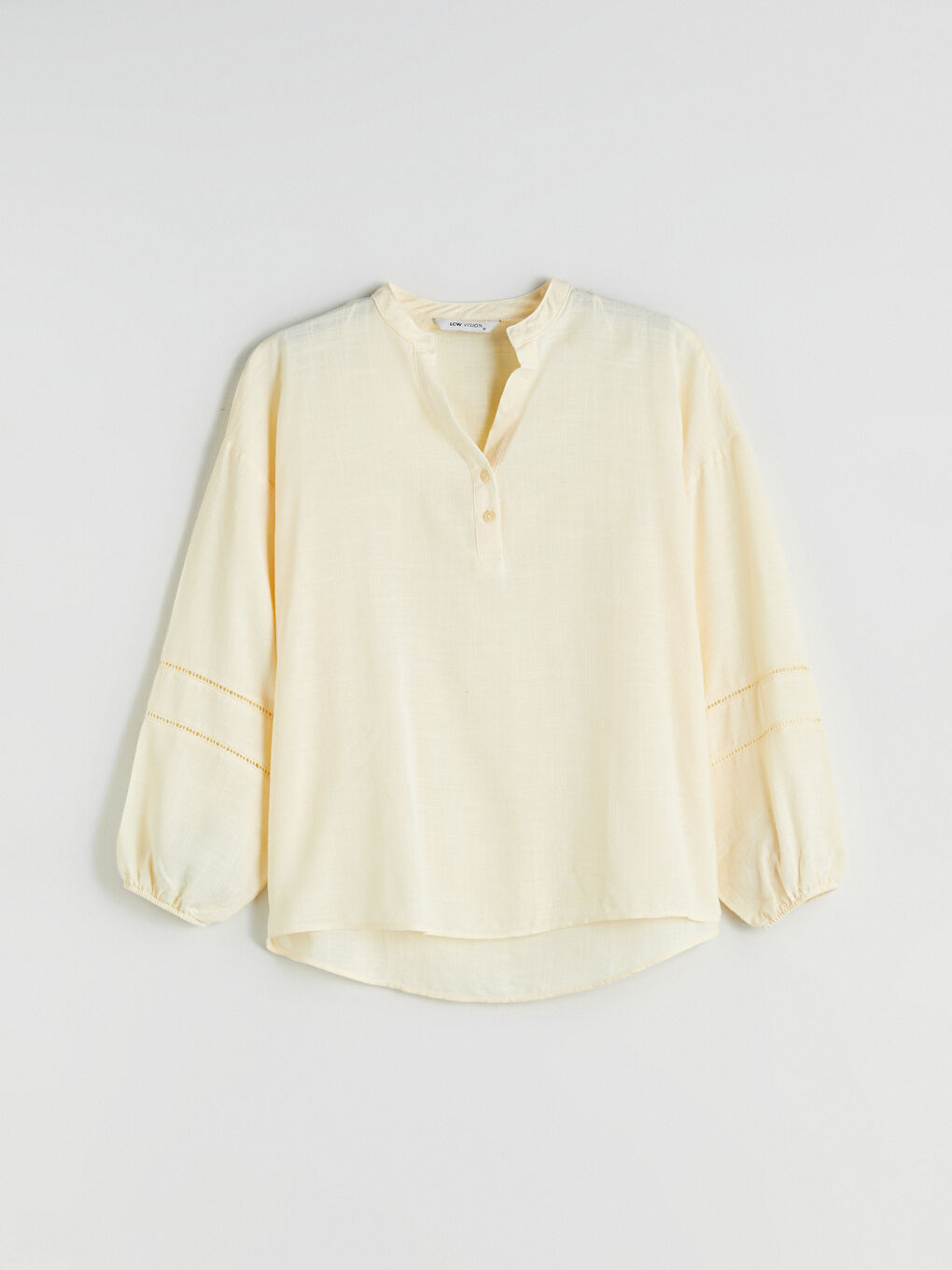 Notch Neck Oversize Blouse-4