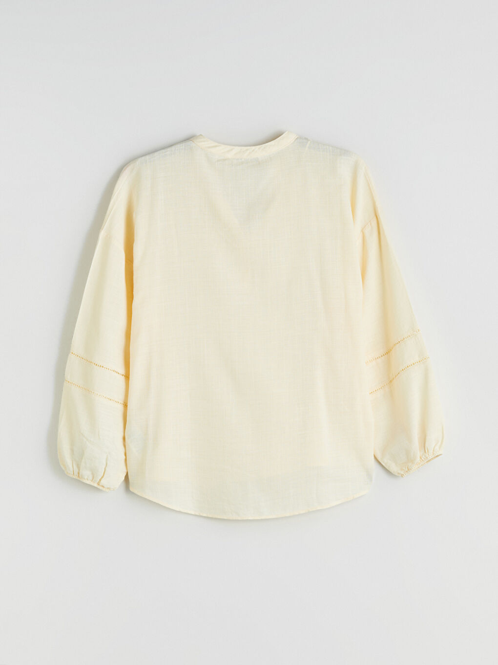 Notch Neck Oversize Blouse-5