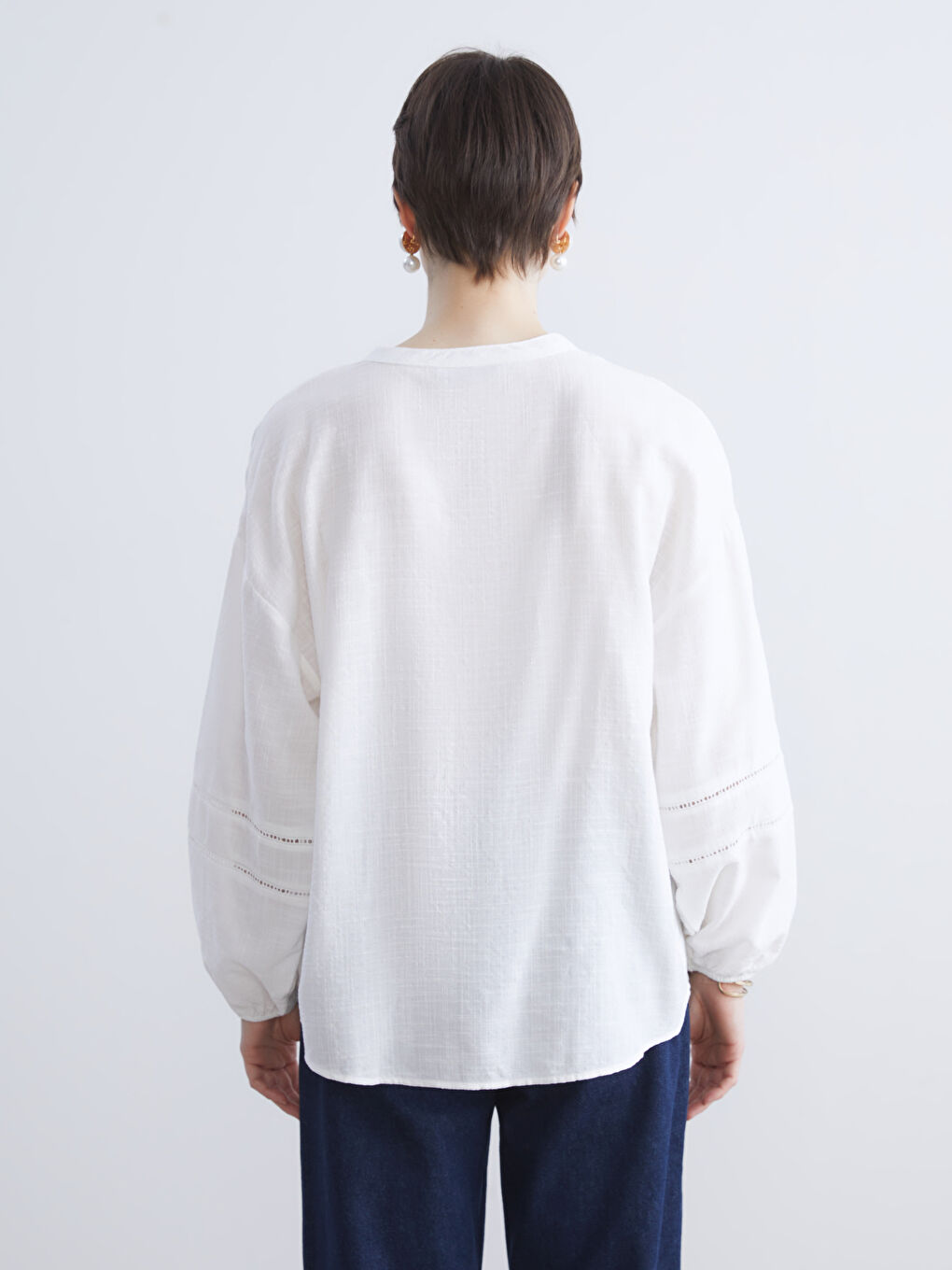 LCW Vision Woman ECRU Blouse -W5JD65Z8-R9J