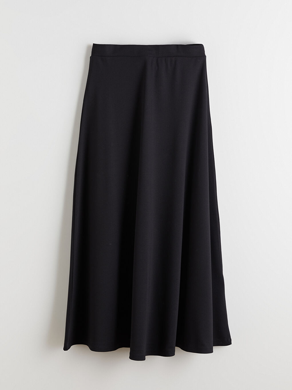 Siyah A Kesim Kloş Uzun Etek-4