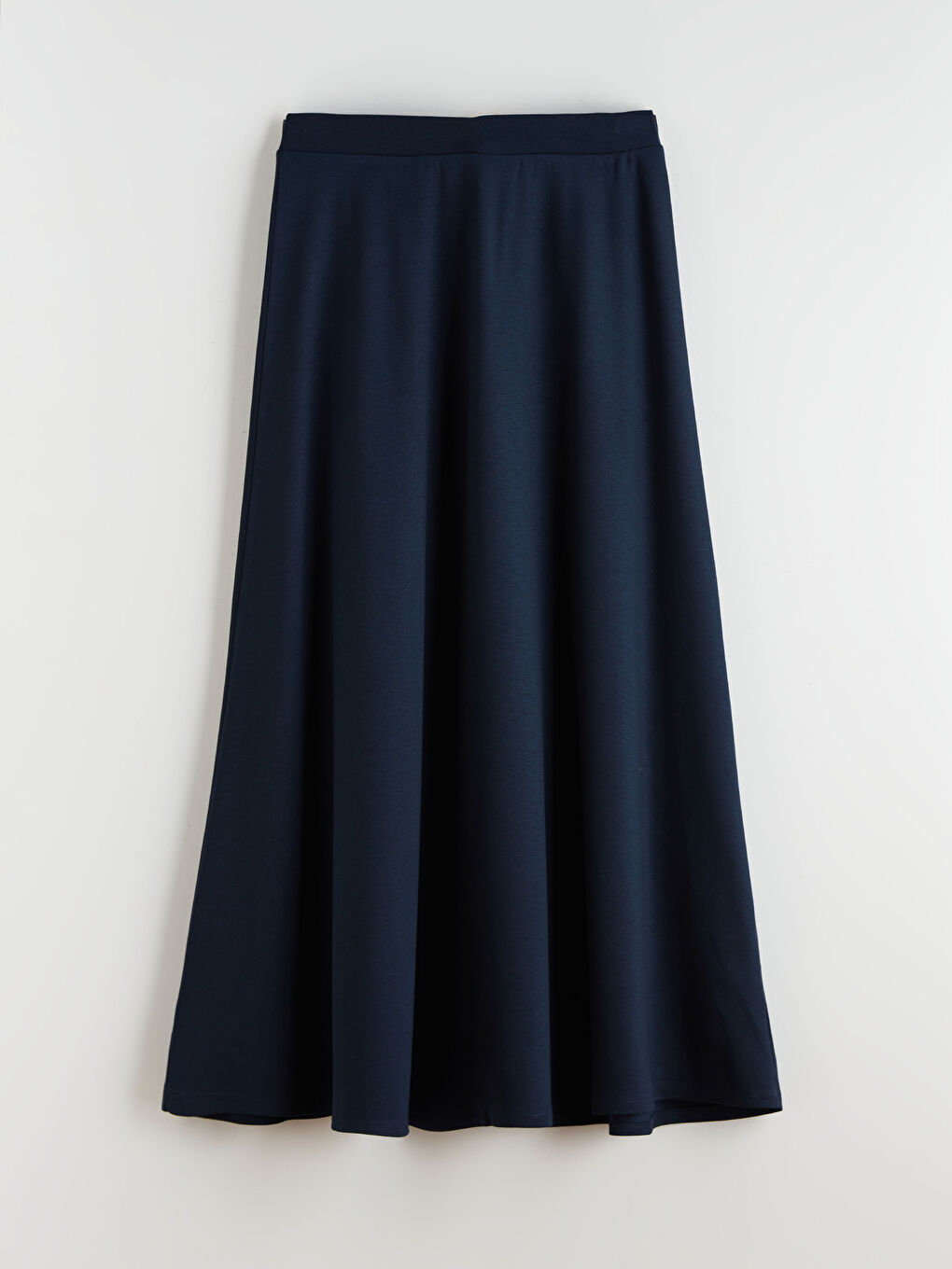 Lacivert A Kesim Kloş Uzun Etek-4