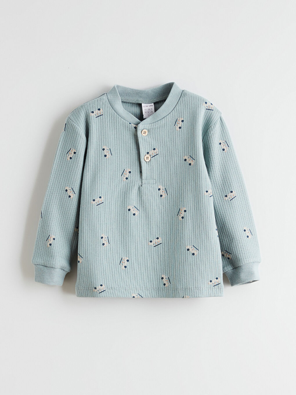 Araba Baskılı Erkek Bebek Tişört ve Jogger Eşofman Altı-1