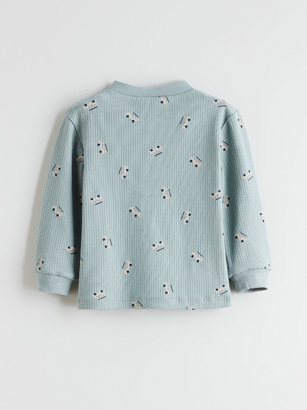 Araba Baskılı Erkek Bebek Tişört ve Jogger Eşofman Altı-3