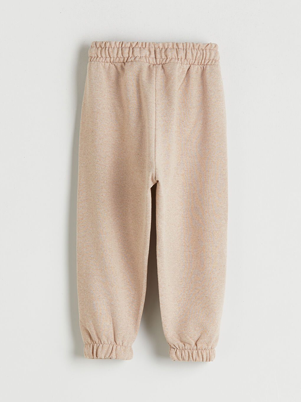 Bej Beli Lastikli Erkek Çocuk Jogger  Eşofman Altı-1