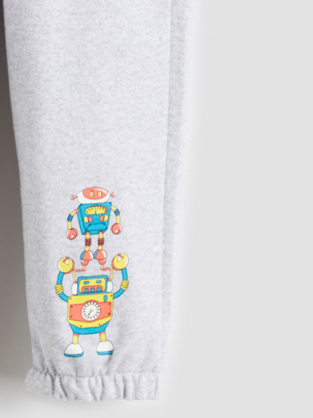 Gri Beli Lastikli Erkek Çocuk Jogger  Eşofman Altı-2