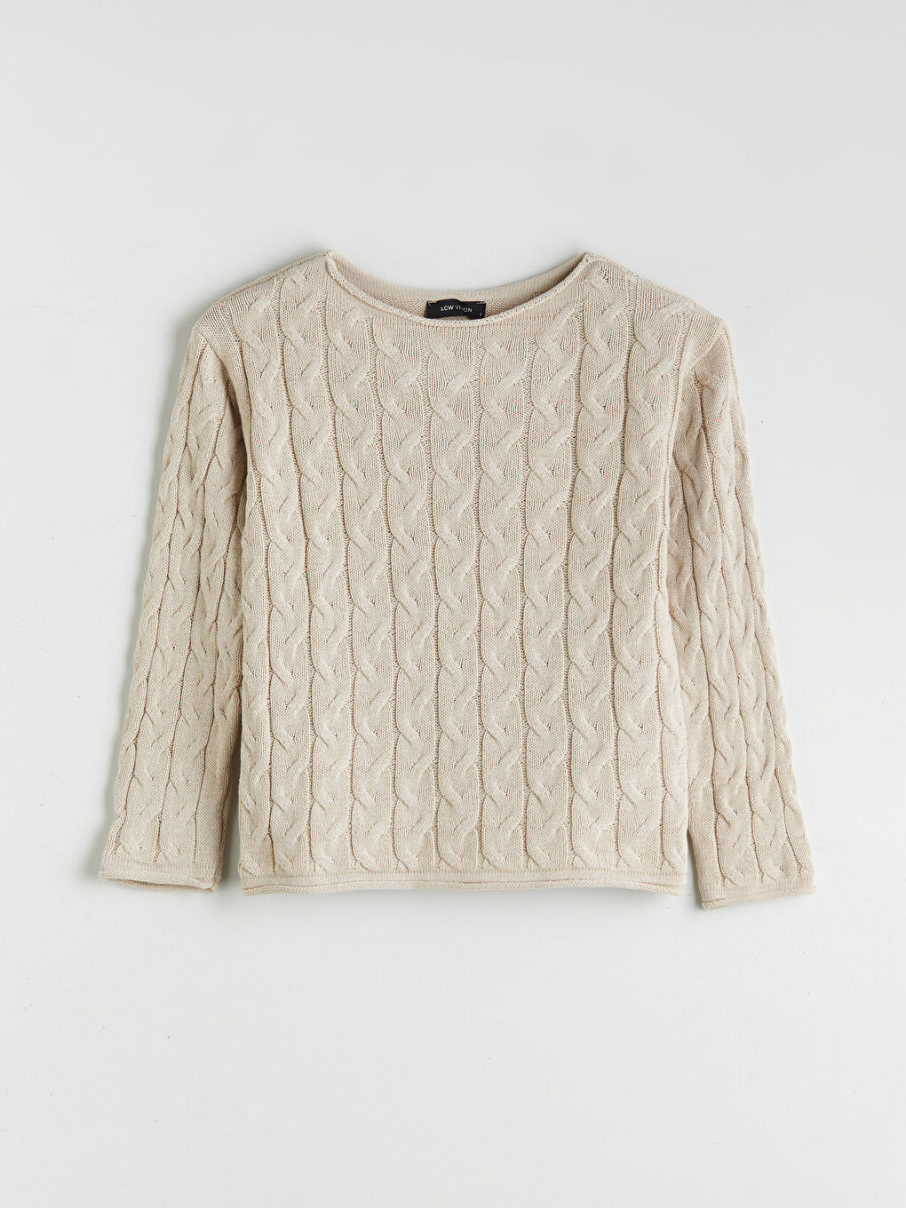 Boat Neck Self Patterned Women's Knitwear Sweater-8