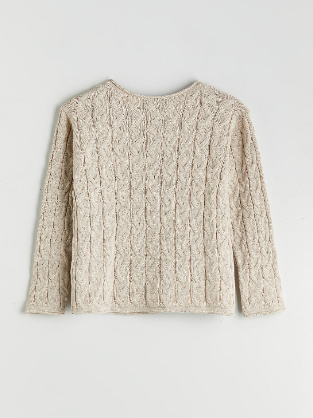 Boat Neck Self Patterned Women's Knitwear Sweater-9