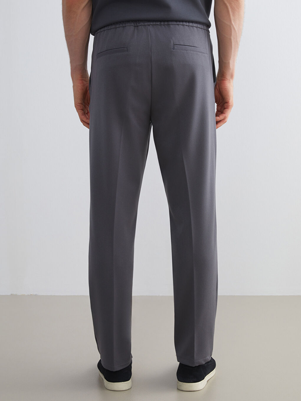 Antrasit Standart Kalıp Erkek Pantolon-3