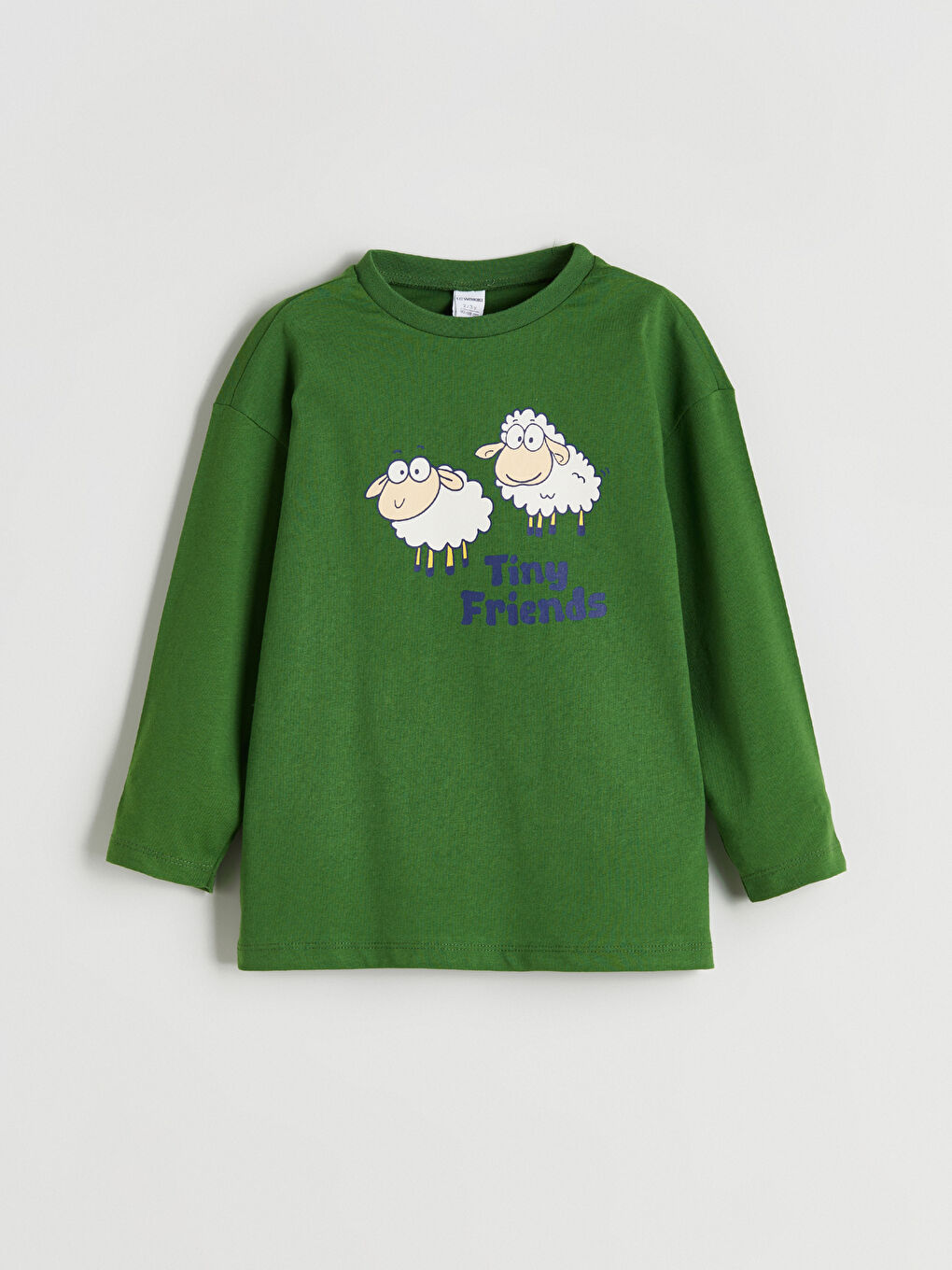 Yeşil Bisiklet Yaka Erkek Çocuk Tişört ve Eşofman Altı-1