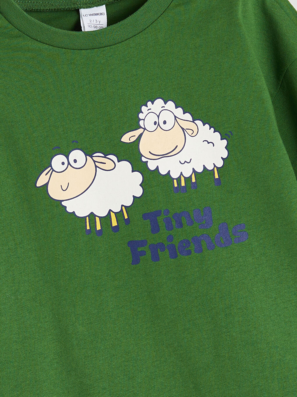 Yeşil Bisiklet Yaka Erkek Çocuk Tişört ve Eşofman Altı-2