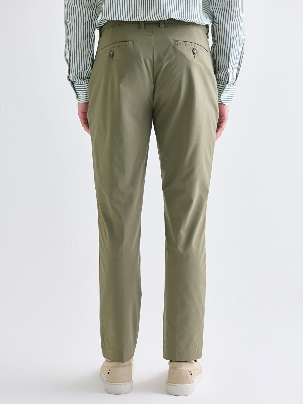 Yeşil Standart Kalıp Erkek Pantolon-7