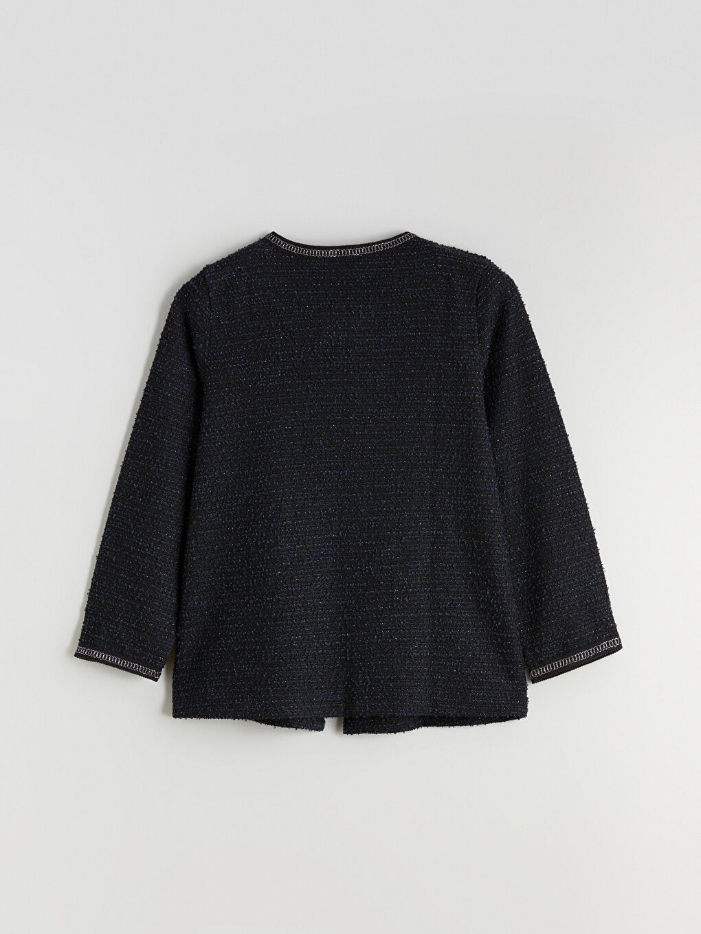 Crew Neck Patterned Women's Cardigan-5