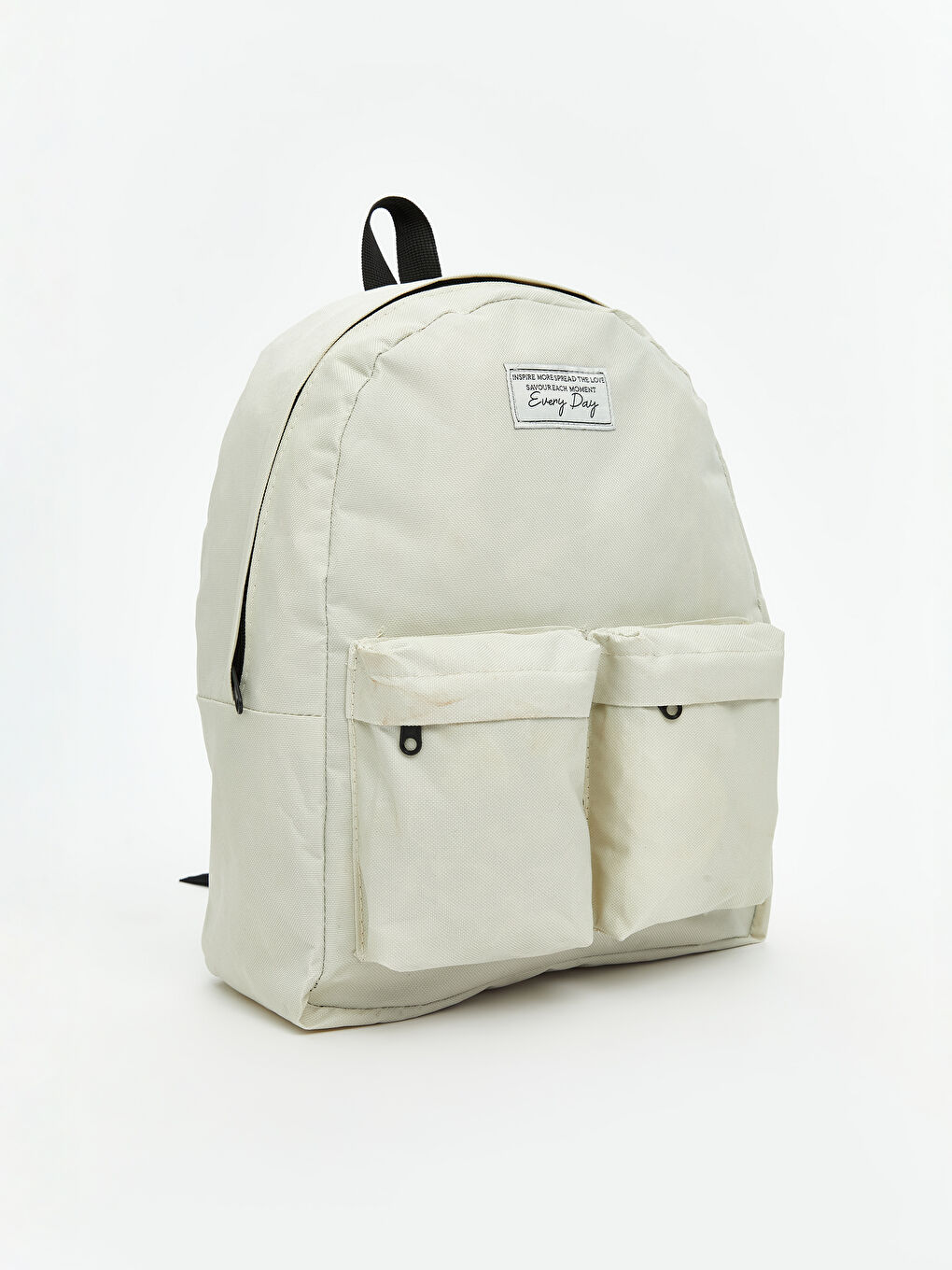 Ekru Nakışlı Kadın Sırt Çantası