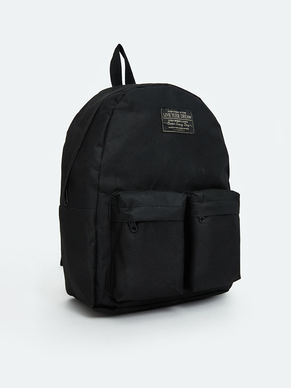 Siyah Nakışlı Kadın Sırt Çantası