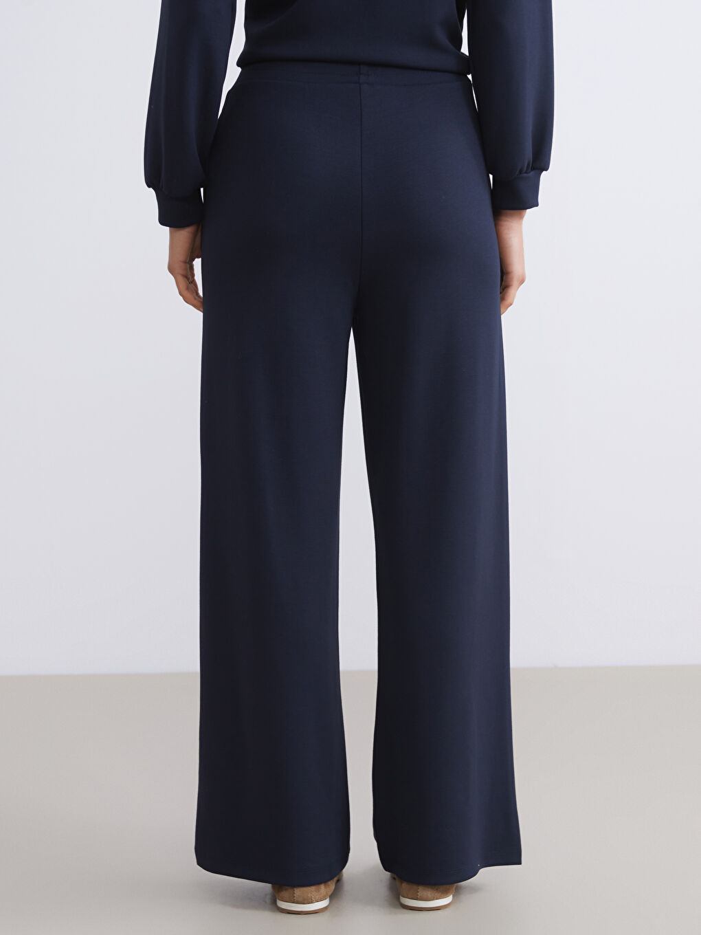 Lacivert L.A. Athletic Nakışlı Kadın Eşofman Altı-4